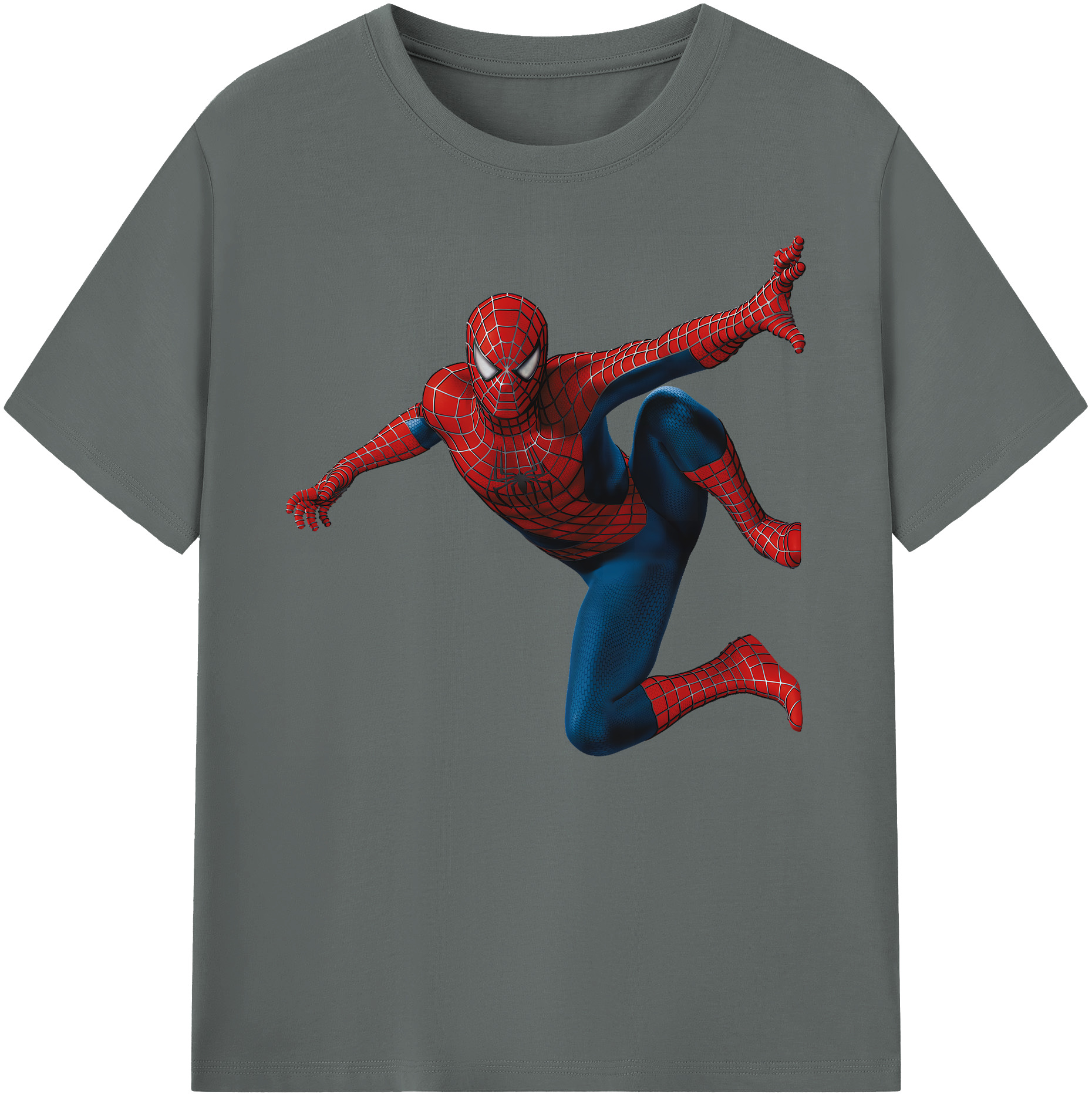 （画像用） Spider Man スパイダーマン 綿100％ メンズ半袖Tシャツ｜肌触りやわらか＆通気性